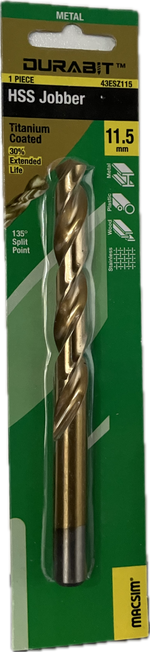 MACSIM DURABIT HSS JOBBER DRILL BIT [HANG PACK OF 1]