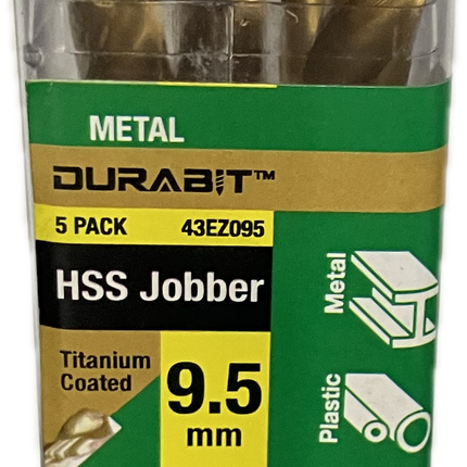 MACSIM DURABIT HSS JOBBER TITANIUM COATED DRILL BIT (BLISTER HANG PACK OF 10)