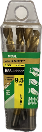 MACSIM DURABIT HSS JOBBER DRILL BIT (BLISTER PACK OF 10)