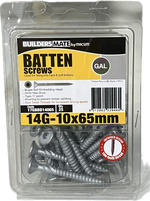 MACSIM BUILDERS MATE BATTEN T17 C3 BUGLE SELF EMBEDDING HEAD HEX DRIVE 14G SCREW (BLISTER PACK OF 25)