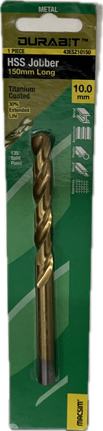 MACSIM DURABIT HSS JOBBER DRILL BIT- 150MM (HANG PACK OF 1)