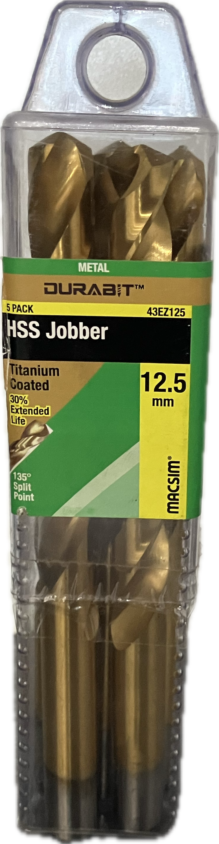 MACSIM DURABIT HSS JOBBER DRILL BIT (BLISTER PACK OF 10)
