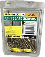 CHIPBOARD SCREWS- 8G (BLISTER PACK OF 100 AND 50)
