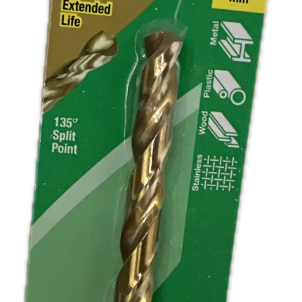 MACSIM DURABIT HSS JOBBER TITANIUM COATED DRILL BIT (HANG PACK OF 1)