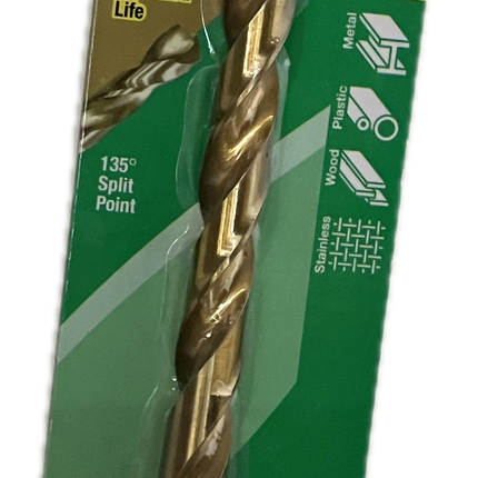 MACSIM DURABIT HSS JOBBER TITANIUM COATED DRILL BIT (HANG PACK OF 1)