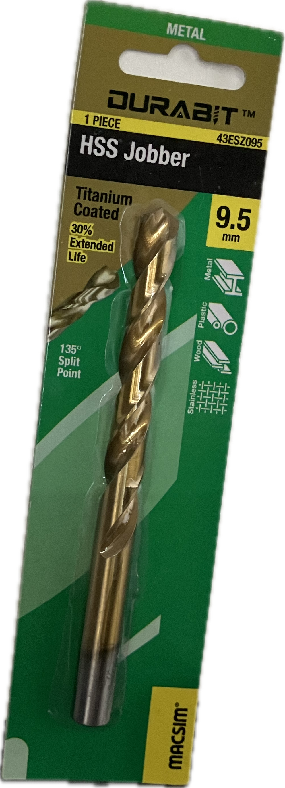MACSIM DURABIT HSS JOBBER DRILL BIT [HANG PACK OF 1]