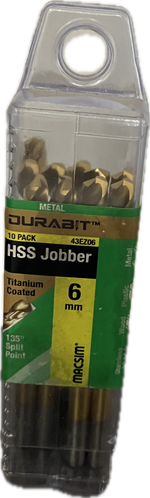 MACSIM DURABIT HSS JOBBER DRILL BIT (BLISTER PACK OF 10)