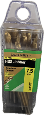 MACSIM DURABIT HSS JOBBER DRILL BIT (BLISTER PACK OF 10)