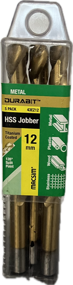 MACSIM DURABIT HSS JOBBER DRILL BIT (BLISTER PACK OF 10)