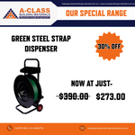 GREEN STRAP DISPENSER