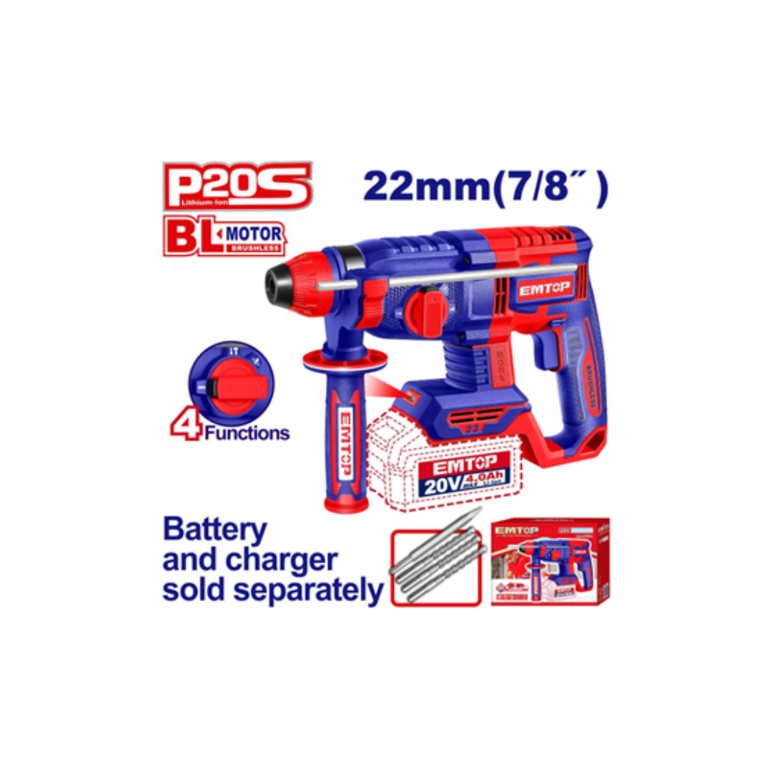 CORDLESS ROTARY HAMMER- 22mm