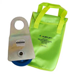Austlift Off-Road Recovery Block with Vinyl Bag 8T MBS 125mm Sheave 11mm Wire Rope 204395