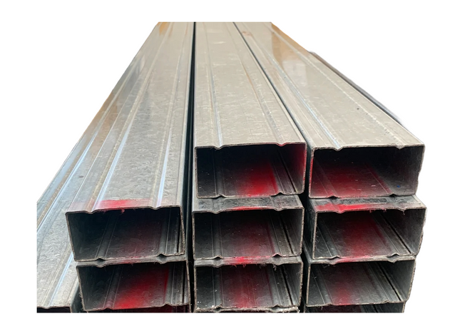 STEEL WITH GROOVE BOX 100 x 50 x 1.2