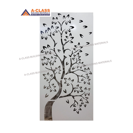 METAL DECORATIVE SCREEN TREE- WHITE