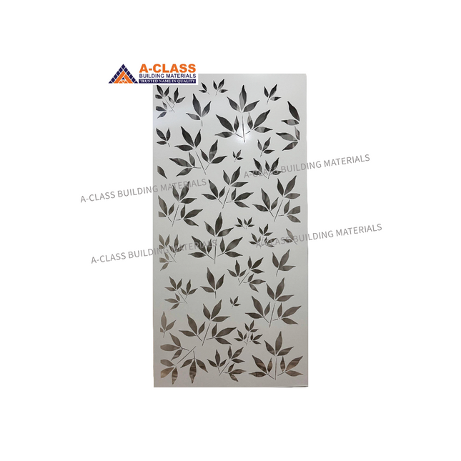 METAL DECORATIVE SCREEN LEAF LATTICE- WHITE