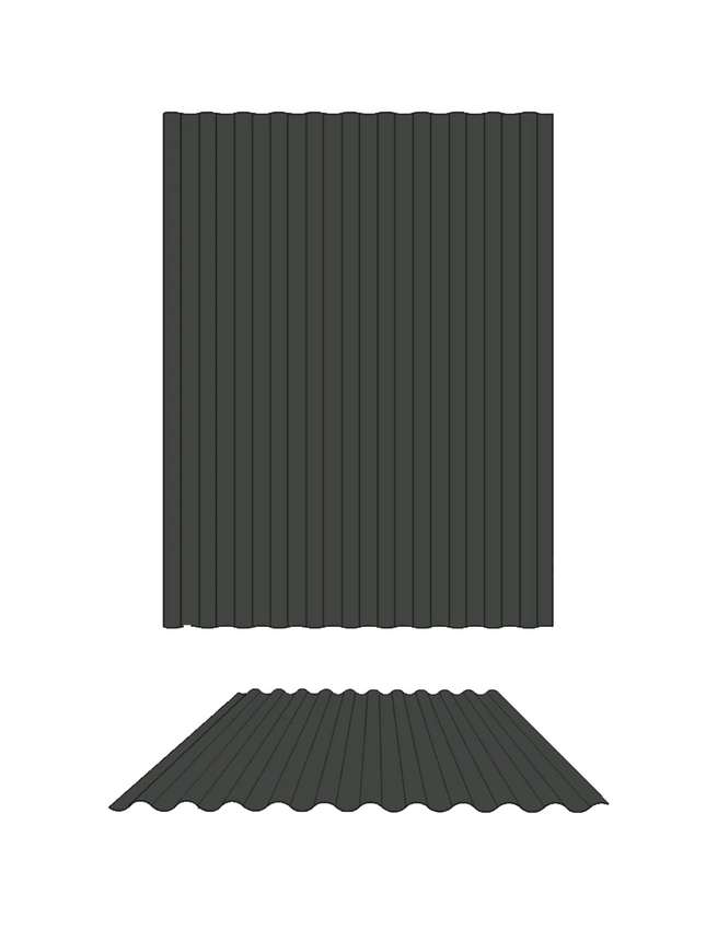 CORRUGATED ROOFING SHEETS- WOODLAND GREY [2.1- 7.8m]