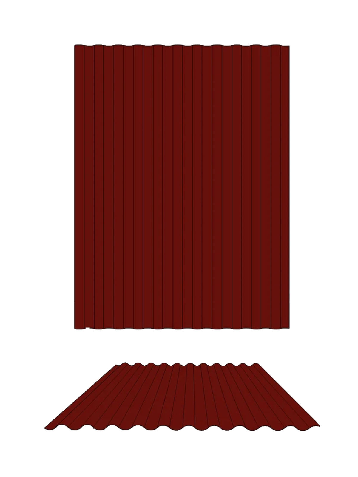 CORRUGATED ROOFING SHEETS- MANOR RED