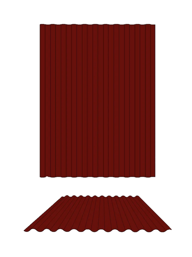 CORRUGATED ROOFING SHEETS- MANOR RED [2.1- 7.8m]