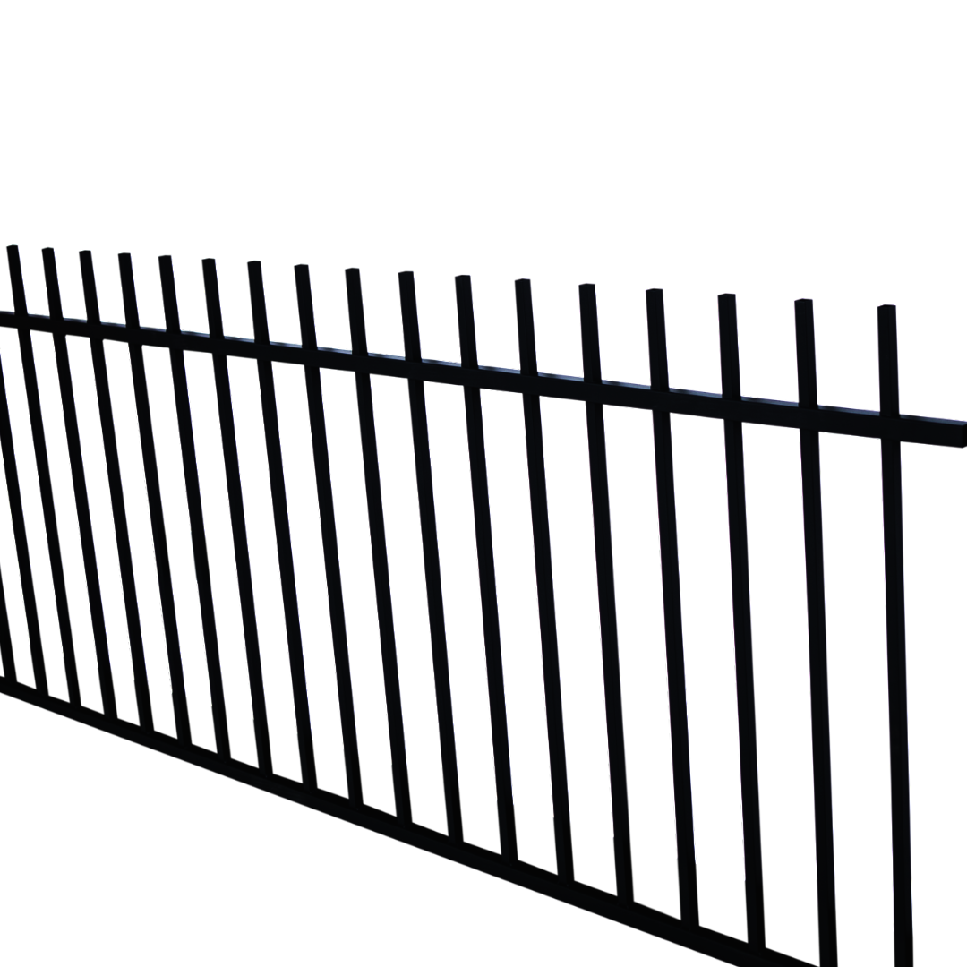 ROD TOP FENCE PANEL- 1200x2400mm [ROUND BAR]