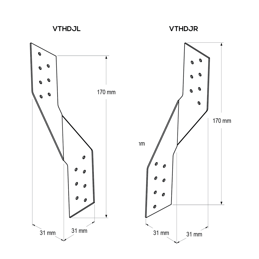 VUETRADE HEAVY DUTY JOIST STRAPS