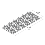 VUETRADE TAP IN PLATES- FRAMING CONNECTORS- 45x120mm