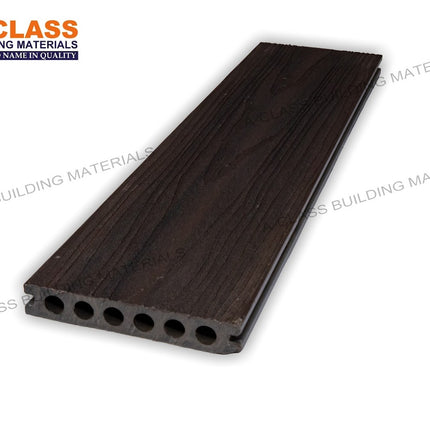 COMPOSITE DECKING HOLLOW CORE BOARDS- (Walnut+Smoke Grey)