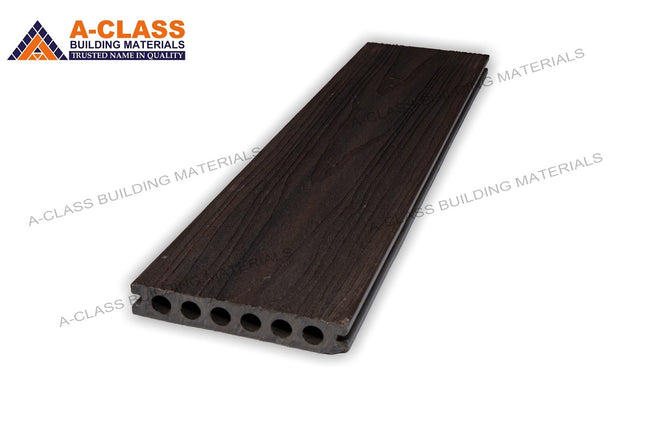 COMPOSITE DECKING HOLLOW CORE BOARDS- (Walnut+Smoke Grey)