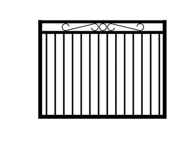 RING & SCROLL SWING GATE- 1200 x 950mm