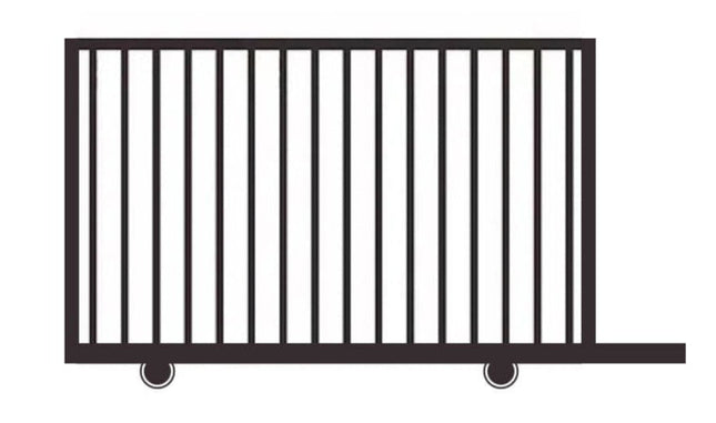 FLAT TOP FENCE SLIDING GATE- 1200mm