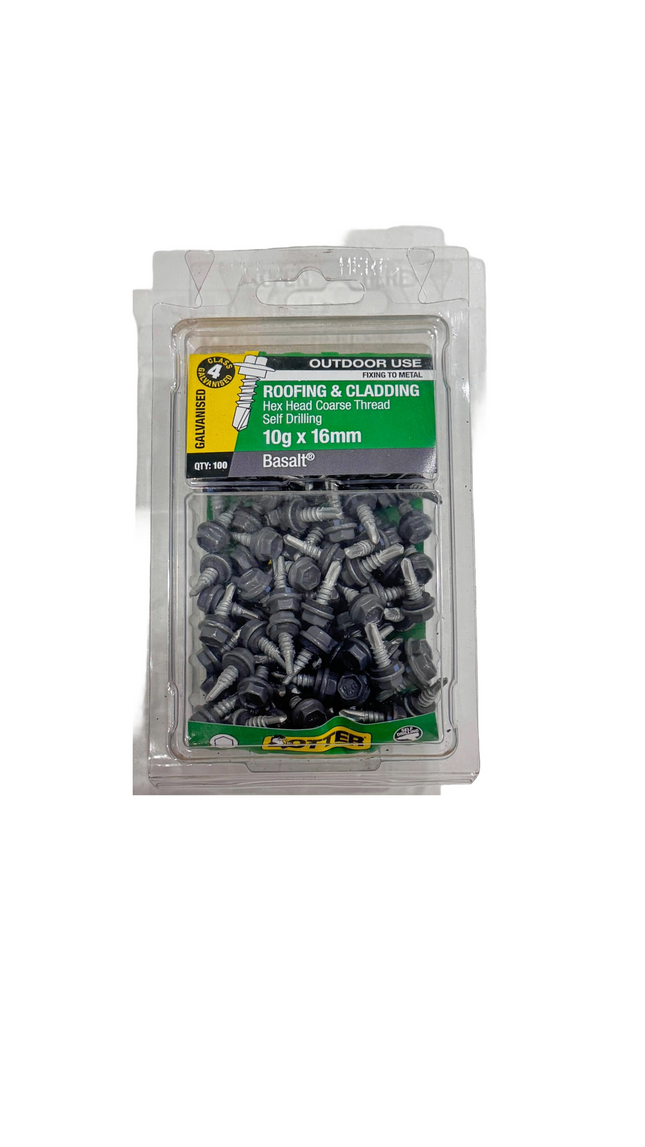 COLORBOND FENCE SCREWS [PACK OF 100]- BASALT