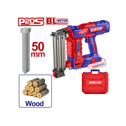 EMTOP Cordless Brad Nailer 18GA