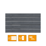 SMOOTH CONCRETE SLEEPER CHARCOAL- 200 x 80