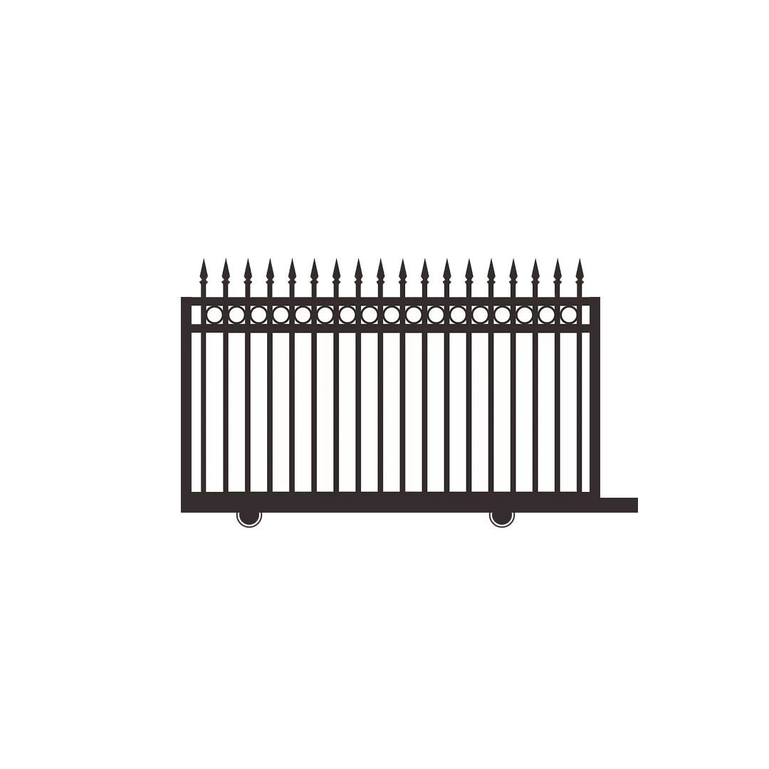 RING AND SPEAR SLIDING GATE 1200x950mm