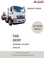 FORKLIFT TRUCK {PRICING PER HOUR}
