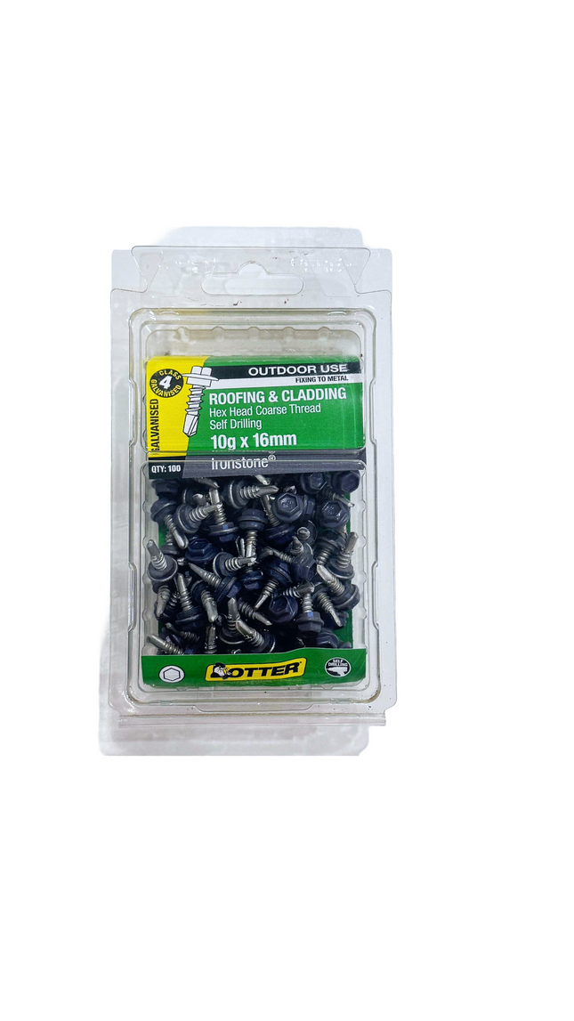 COLORBOND FENCE SCREWS [PACK OF 100]- IRONSTONE