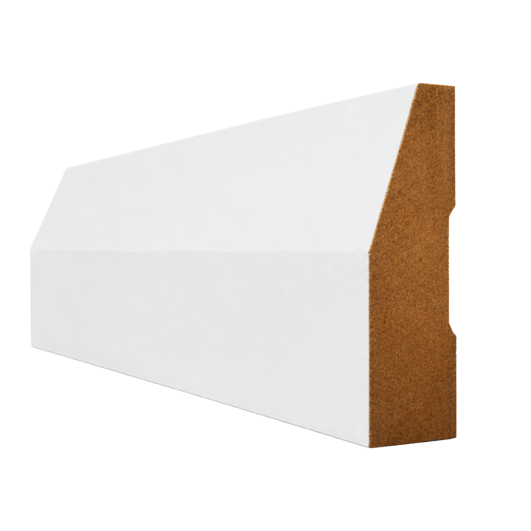 MDF Moulding White Primed Half Splayed 67x18x5.4