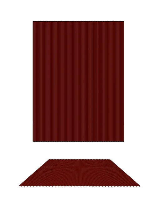 MINI CORRUGATED SHEETS- MANOR RED