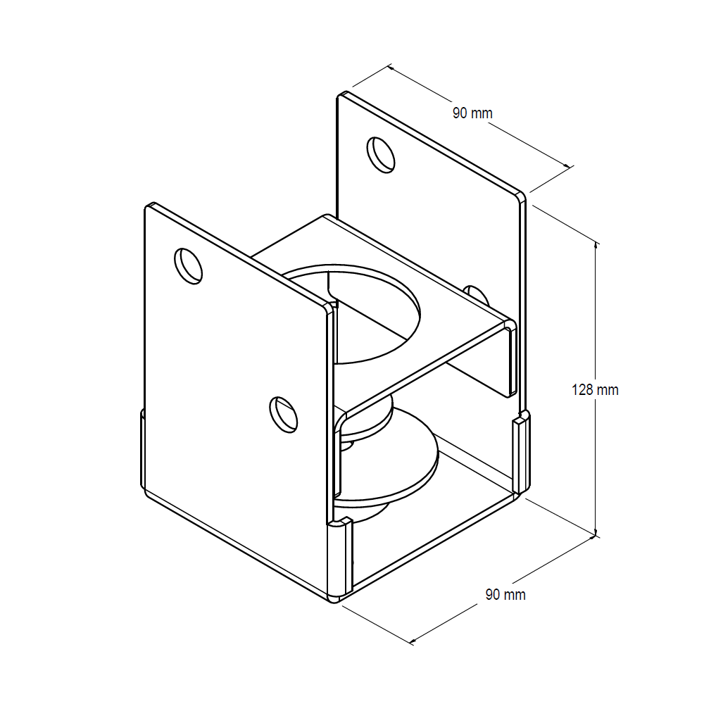 VUETRADE TRADIES’ BOLT DOWN POST SUPPORTS