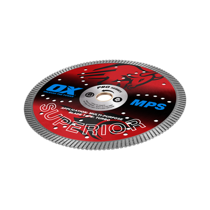 OX PRO MPS GP TURBO SUPERIOR DIAMOND BLADE- 9 INCH