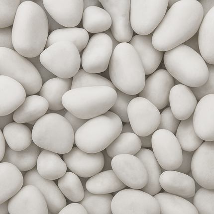 POLISHED PEBBLES- WHITE