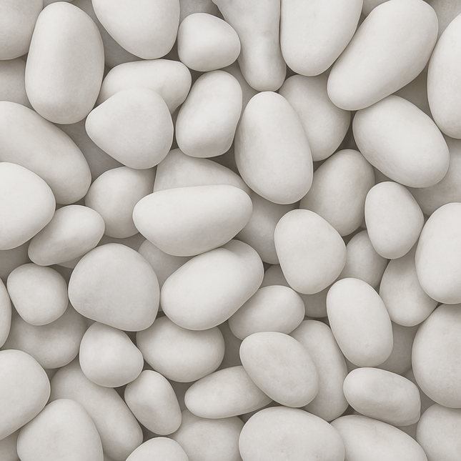 POLISHED PEBBLES- WHITE